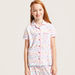Barbie Print Sleep Shirt and Pyjama Set-Nightwear-thumbnail-2