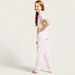 Barbie Print Sleep Shirt and Pyjama Set-Nightwear-thumbnail-3