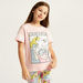 Disney Alice In Wonderland Print T-shirt and Printed Shorts Set-Clothes Sets-thumbnail-2