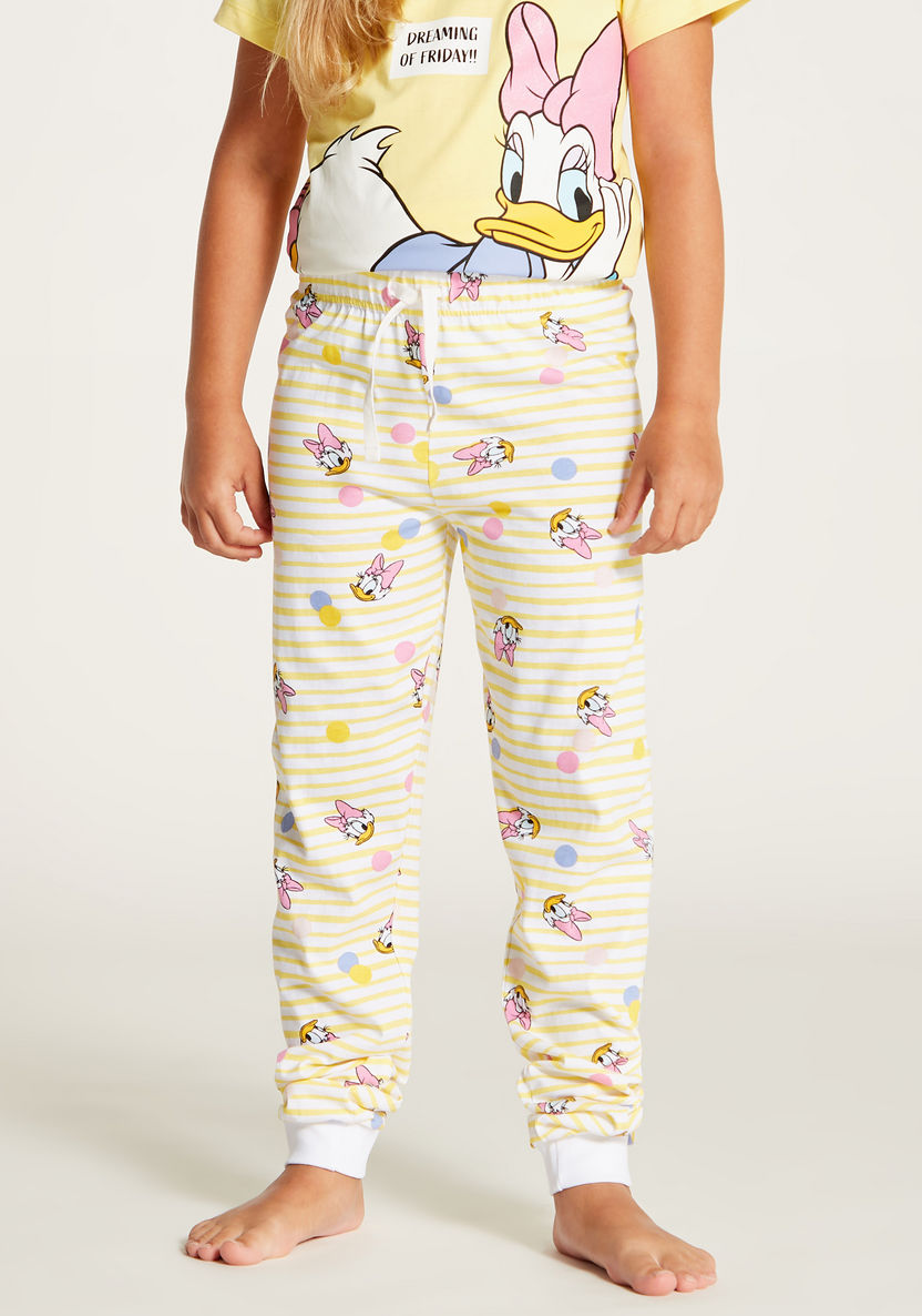 Disney Daisy Duck Print T-shirt and Pyjama Set-Nightwear-image-2