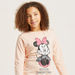 Disney Minnie Mouse Print Round Neck Night Dress with Long Sleeves-Nightwear-thumbnail-2
