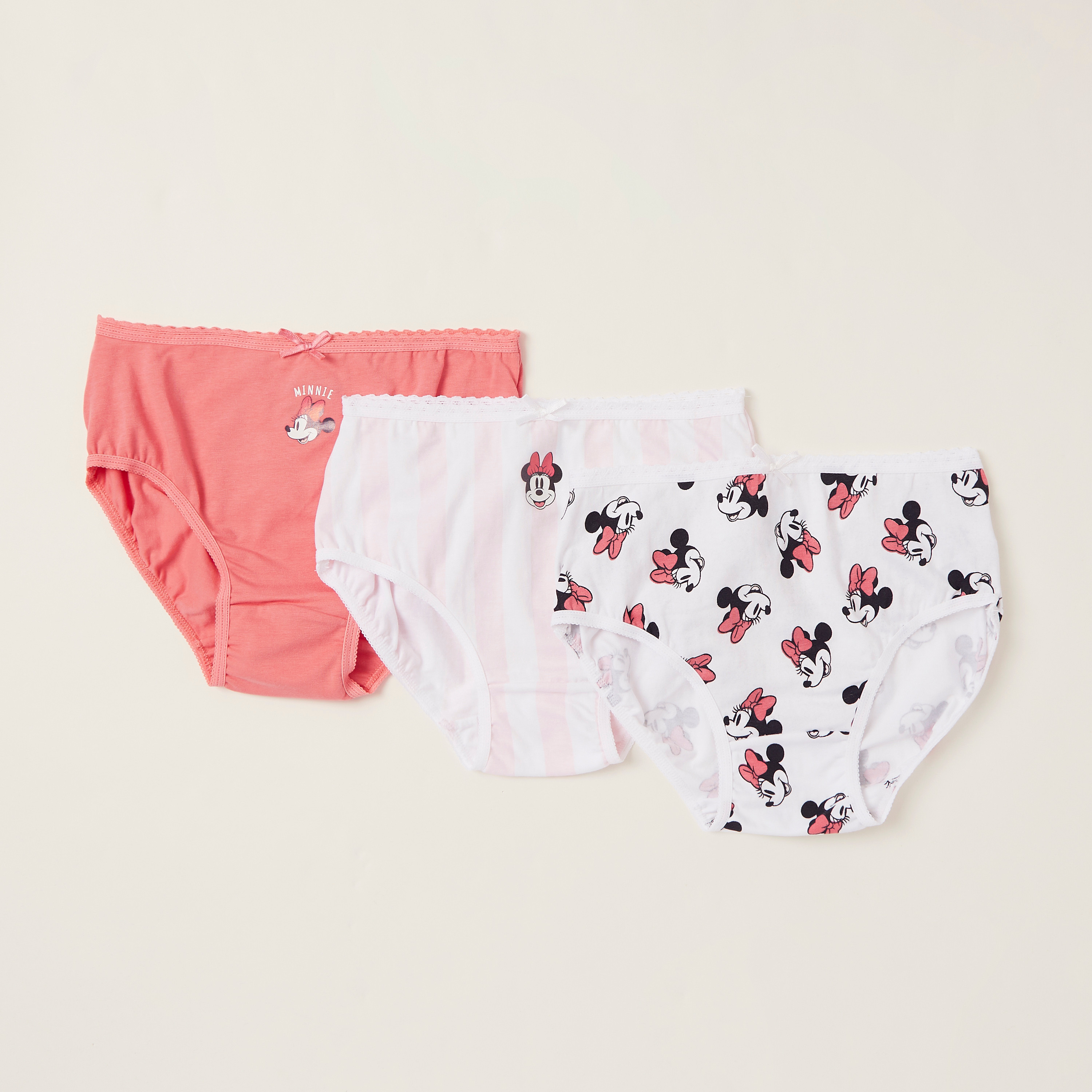 Disney Mickey and Minnie Print Briefs Set of 3