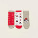 Disney Mickey Mouse Print Ankle Length Socks - Set of 3-Multipacks-thumbnail-0