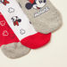 Disney Mickey Mouse Print Ankle Length Socks - Set of 3-Multipacks-thumbnail-3