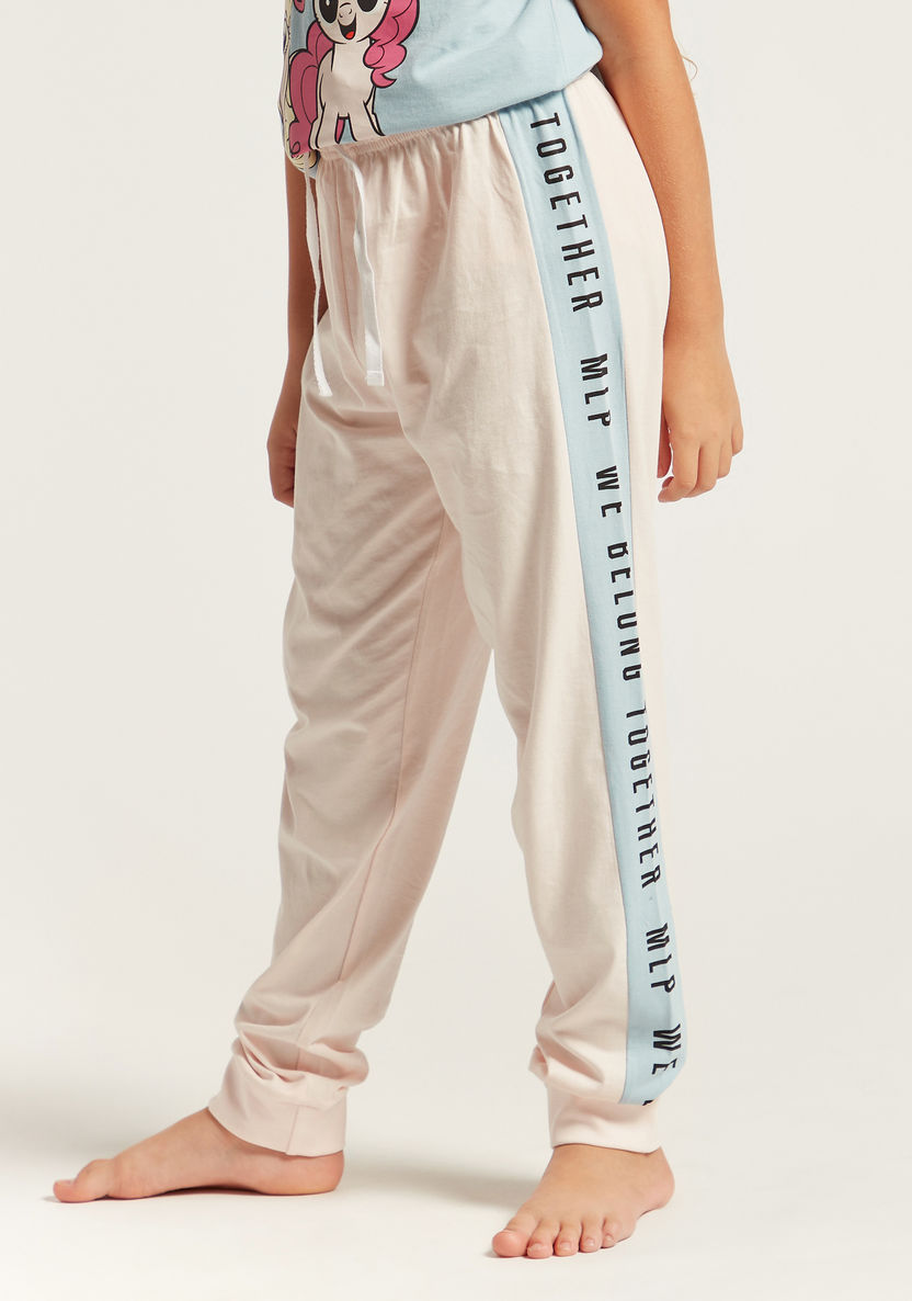 Hasbro Printed Short Sleeves T-shirt and Full-Length Pyjama Set-Nightwear-image-3