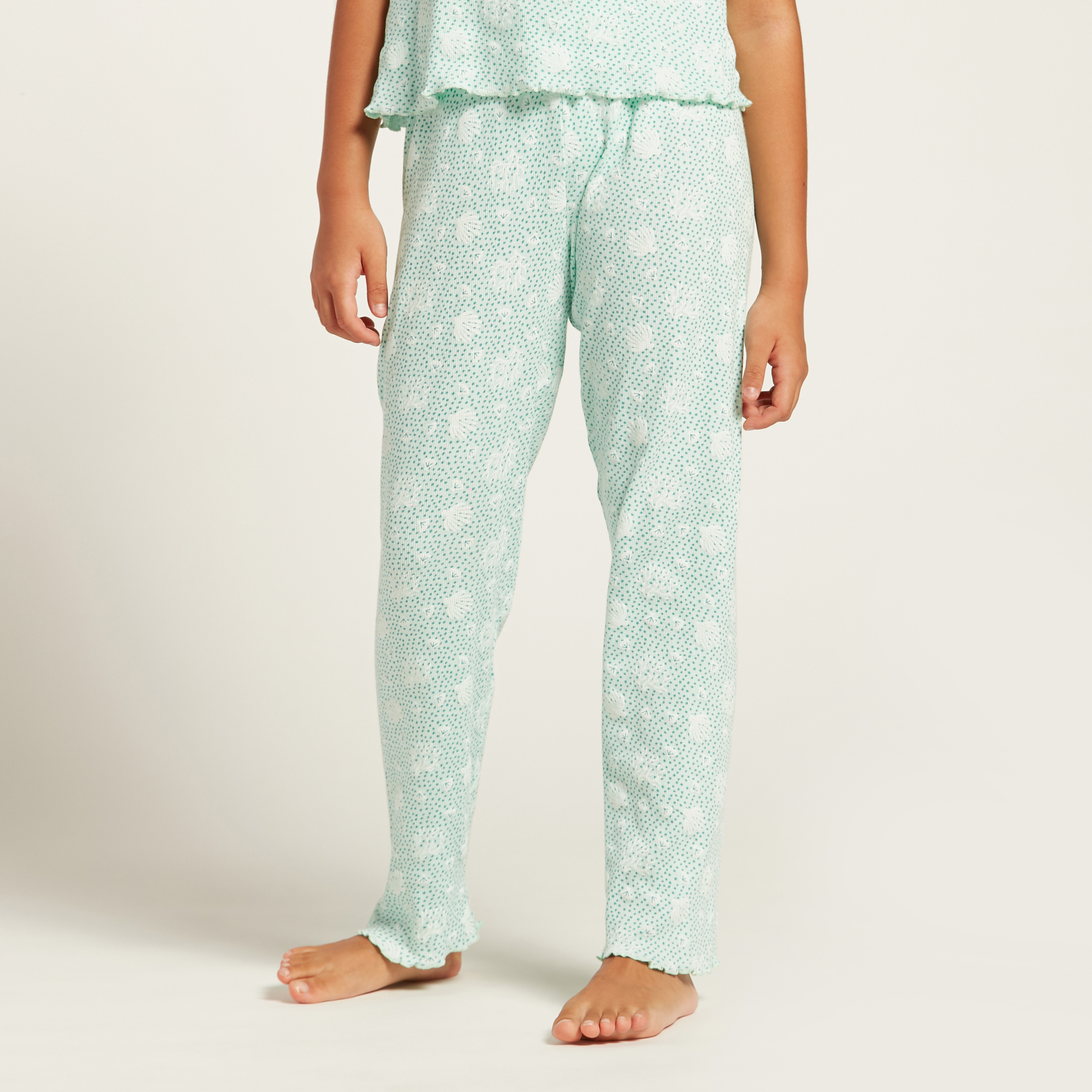 Love Earth Organic Printed Short Sleeves T-shirt and Pyjama Set-girls-clothing-nightwear-image-3