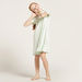 Love Earth Polka Dot Print Organic Night Dress with Short Sleeves-Nightwear-thumbnail-0