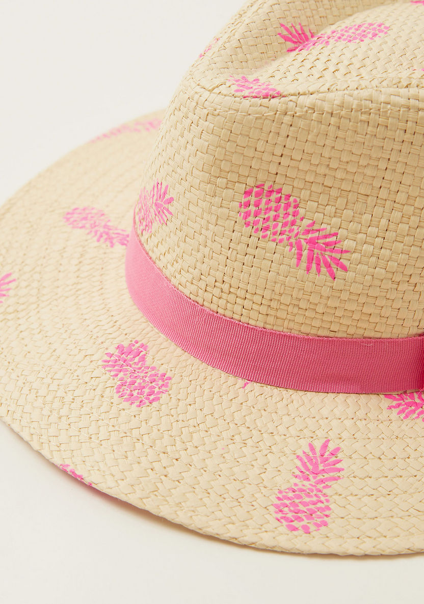 Juniors Pineapple Print Hat-Caps-image-1