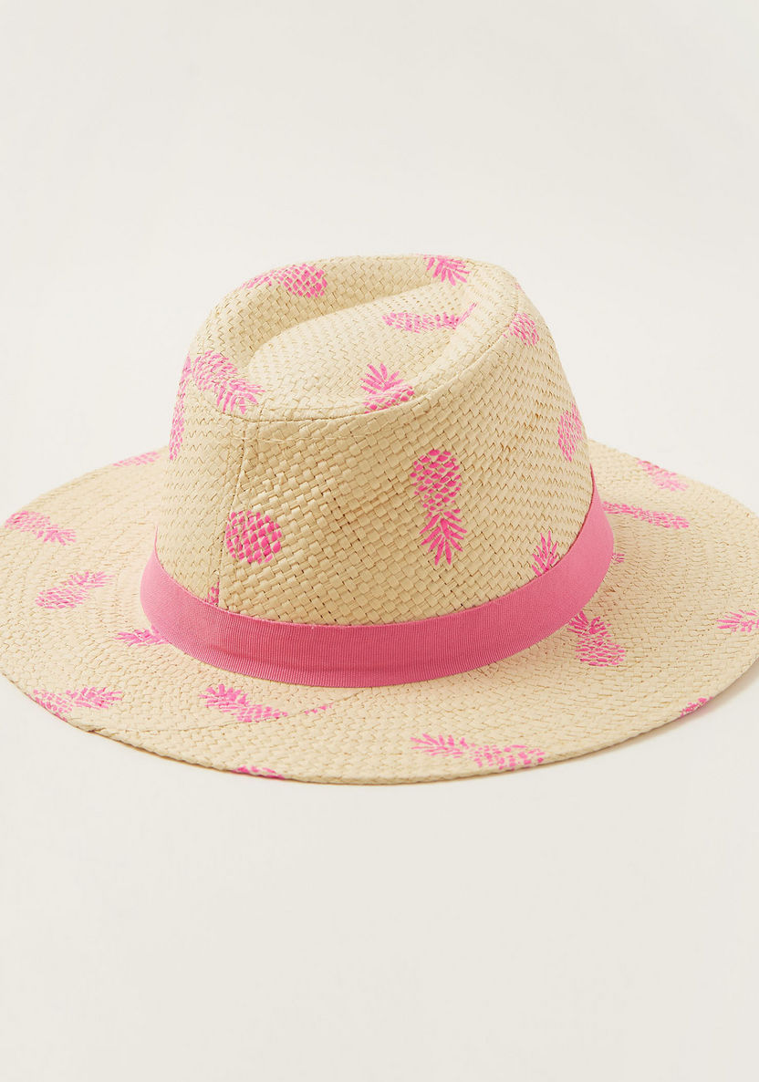 Juniors Pineapple Print Hat-Caps-image-2