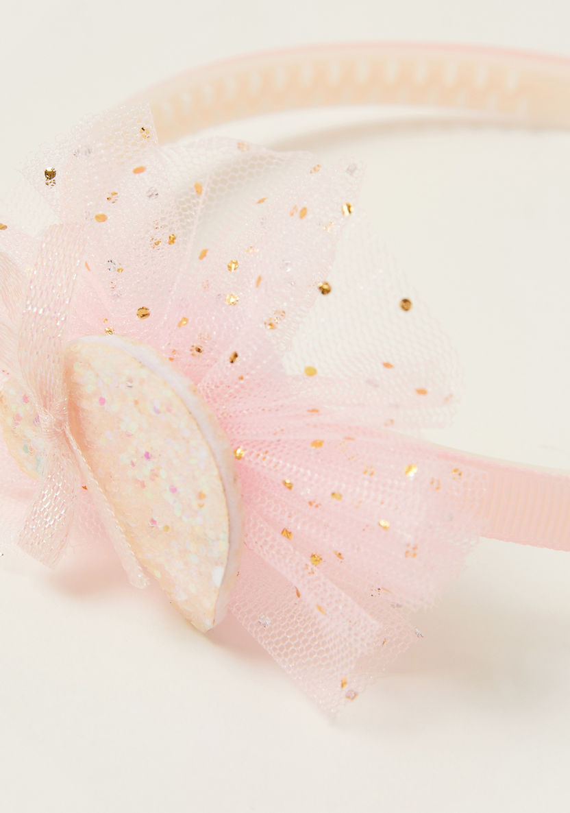 Juniors Solid Hairband with Bow Detail-Hair Accessories-image-2