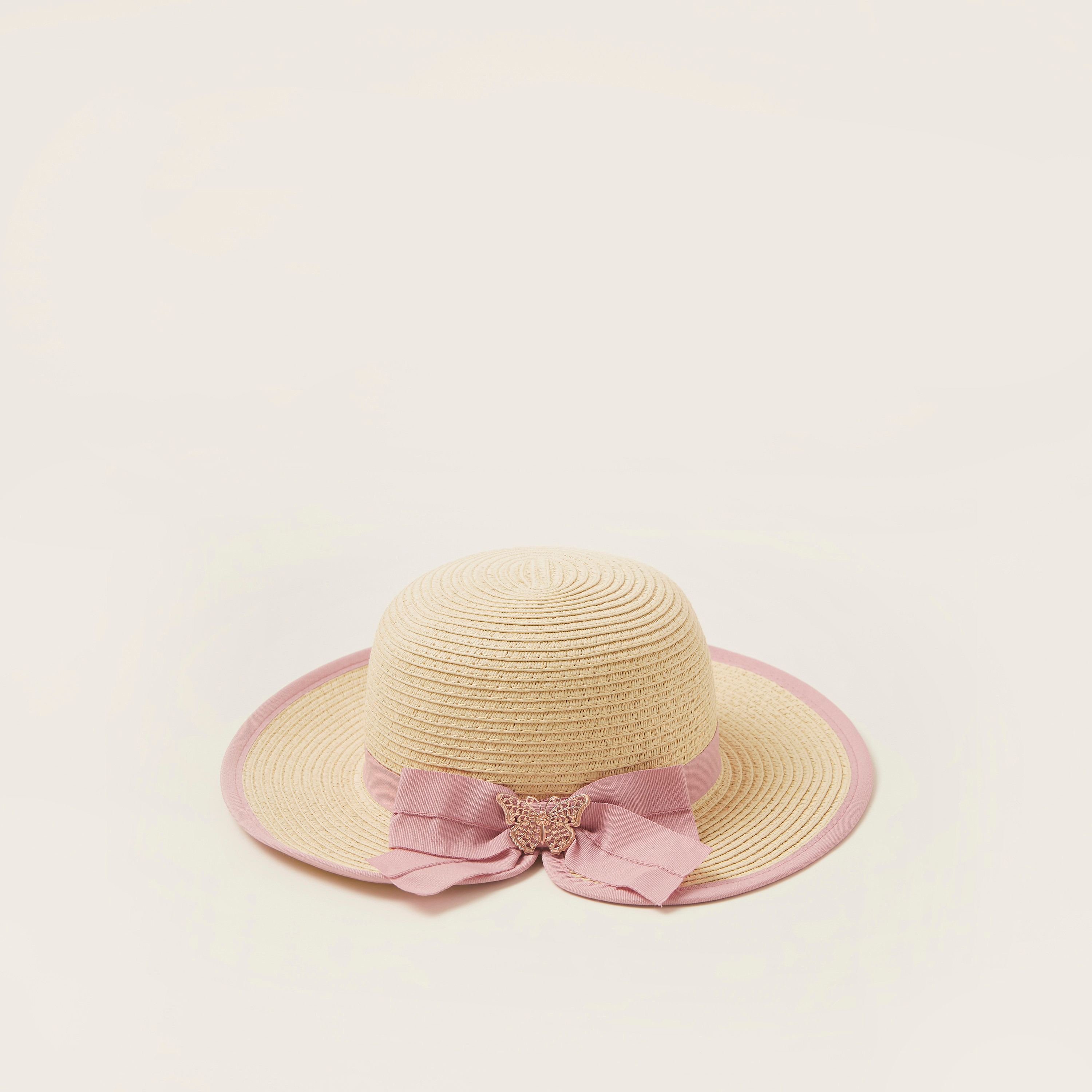 قبعة سترو بتفاصيل فيونكة من جونيورز-girls-accessories-caps-image-2