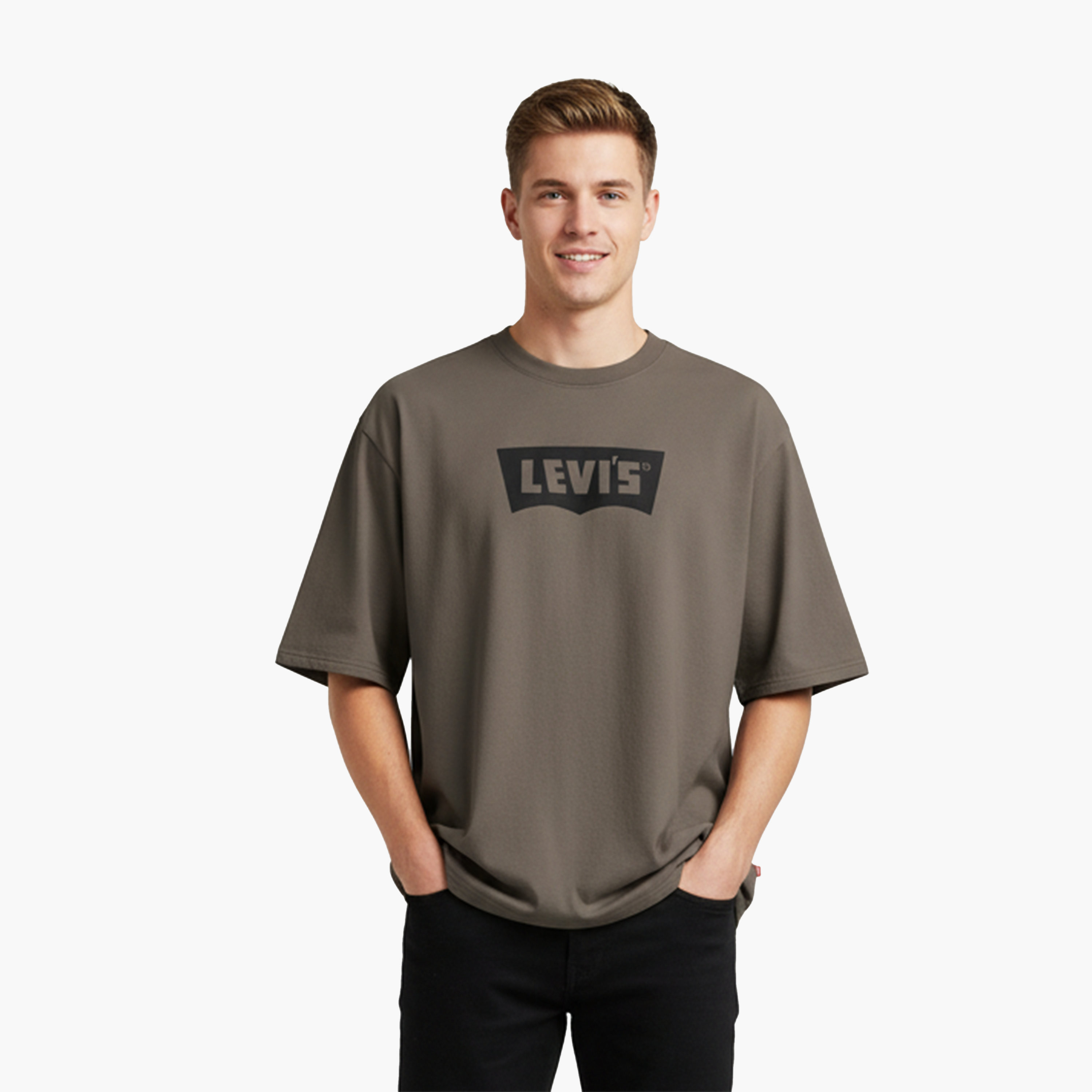تي شيرت رجالي بأكمام قصيرة ورقبة دائرية وطبعة جرافيكية من ليفايس-men-clothing-tshirtsandpolos-tshirts-image-1