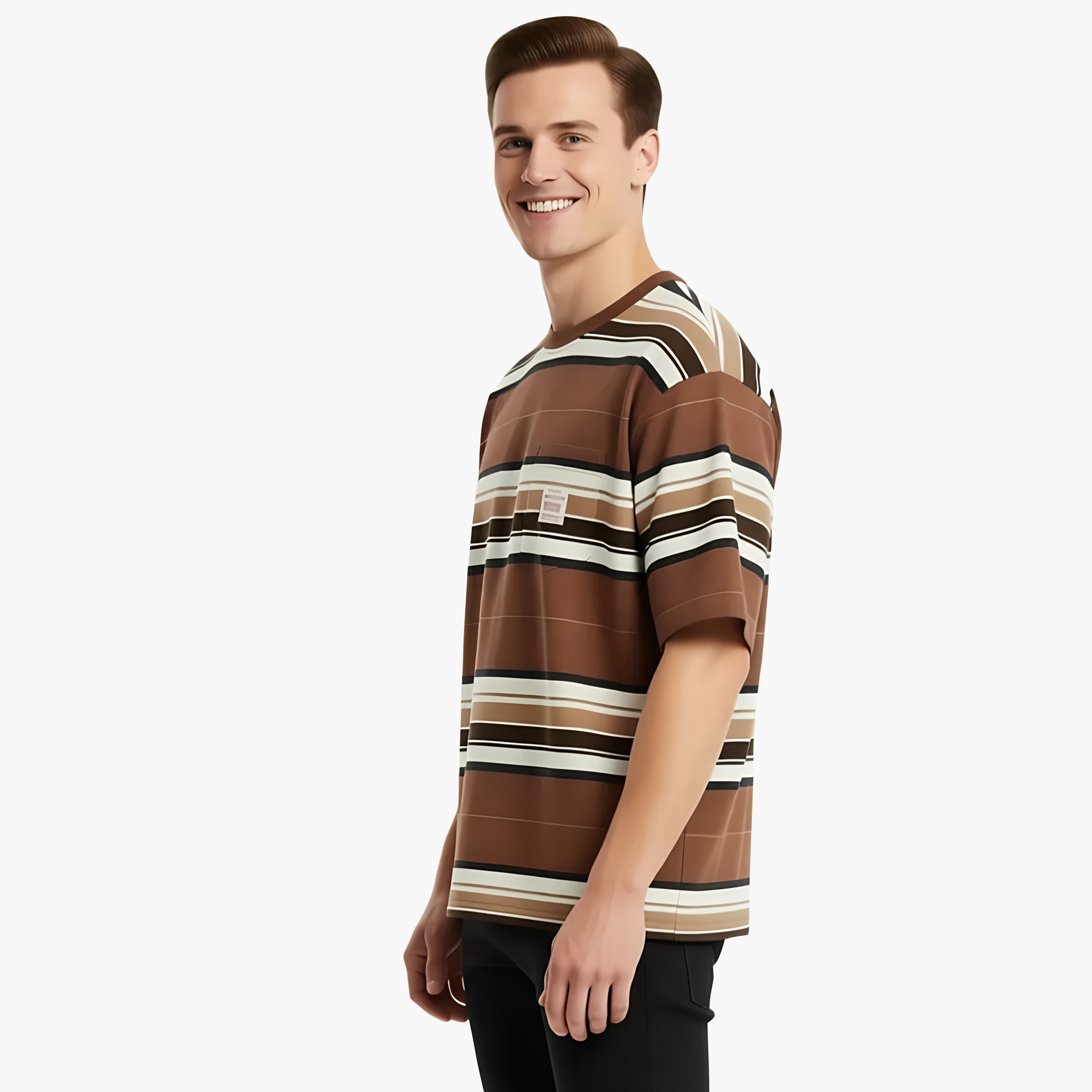 تيشيرت رجالي بياقة دائرية وأكمام قصيرة، بخطوط من ليفايس-men-clothing-tshirtsandpolos-tshirts-image-3