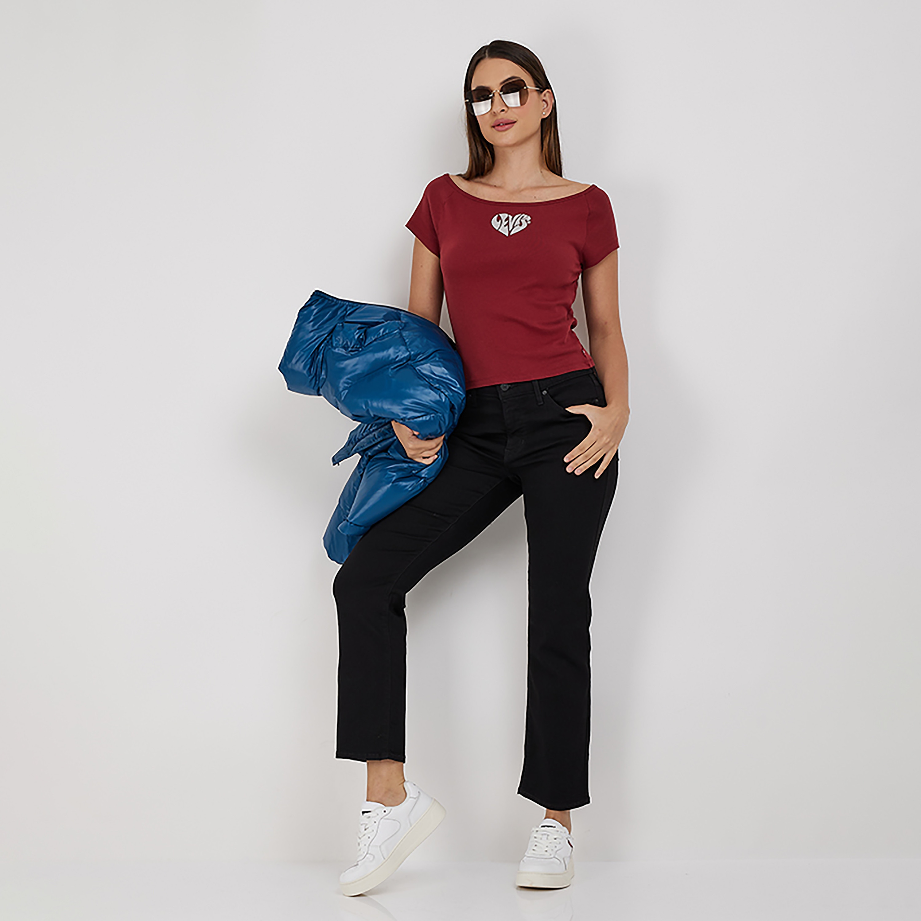 Levi's Printed Scoop Neck Short Sleeves Top-women-clothing-shirtsandblouses-blouses-image-2