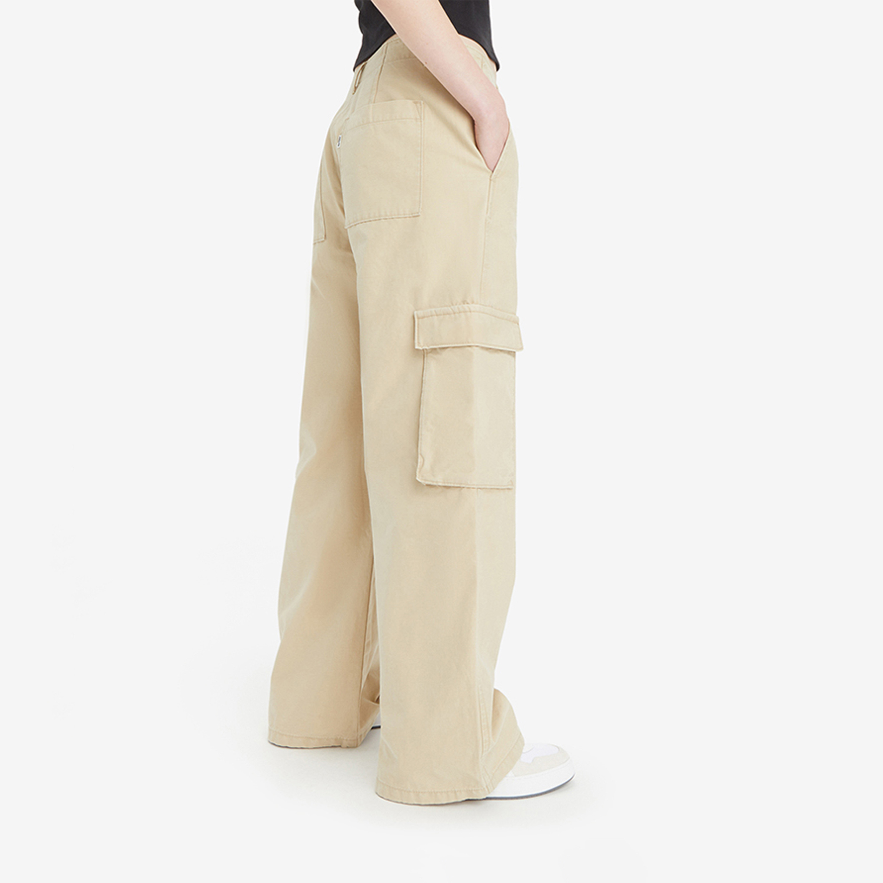 Levi's Women's Straight Fit Mid-Rise Cargo Pants-women-clothing-bottoms-trousers-image-4