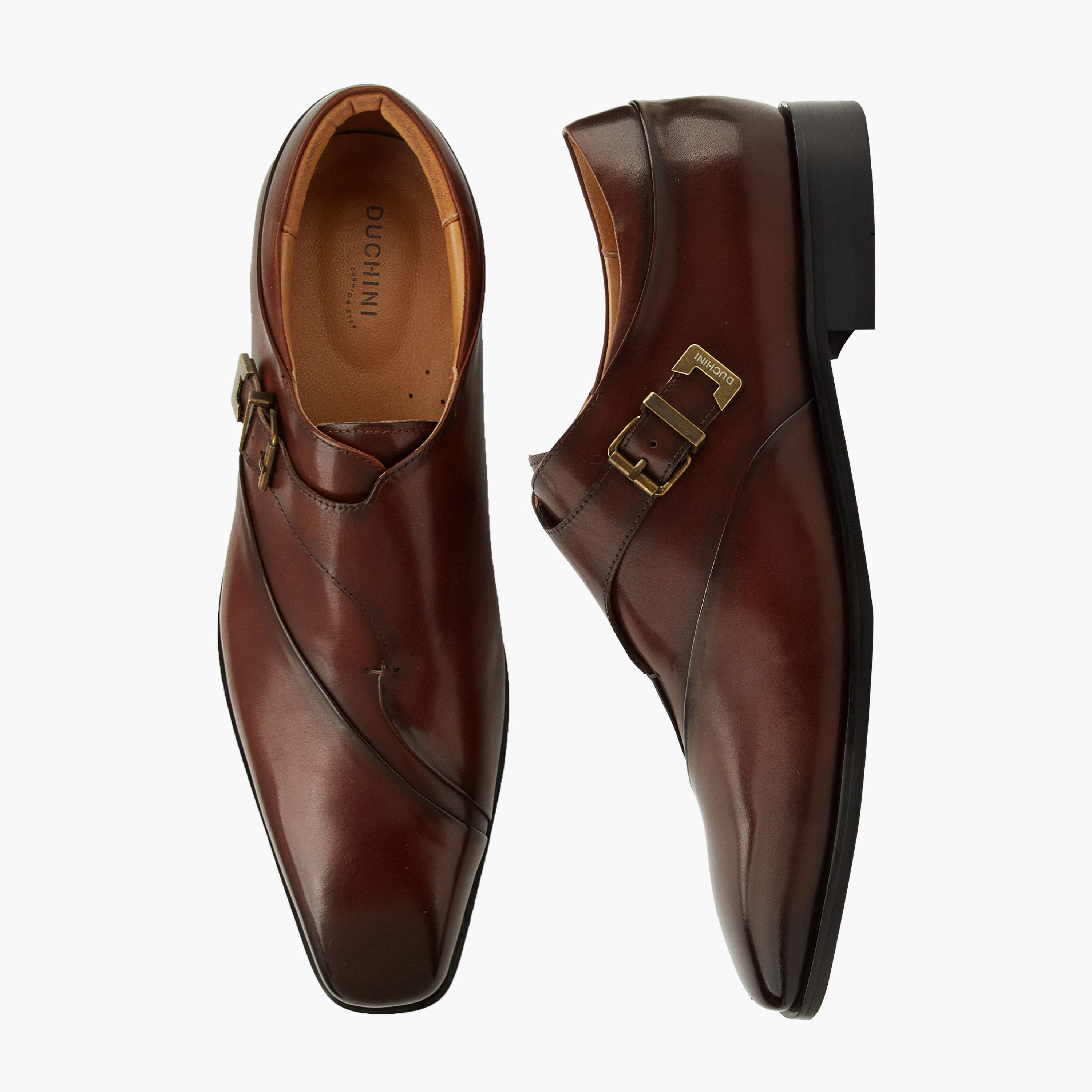 حذاء مونك جلد بإبزيم للرجال من دوشيني-men-shoes-formalshoes-image-1