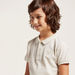 Juniors Solid Polo T-shirt with Short Sleeves-T Shirts-thumbnail-2