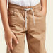 Juniors Solid Pants with Pockets and Drawstring Closure-Pants-thumbnail-2
