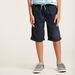 Juniors Solid Shorts with Pockets and Drawstring-Shorts-thumbnail-1