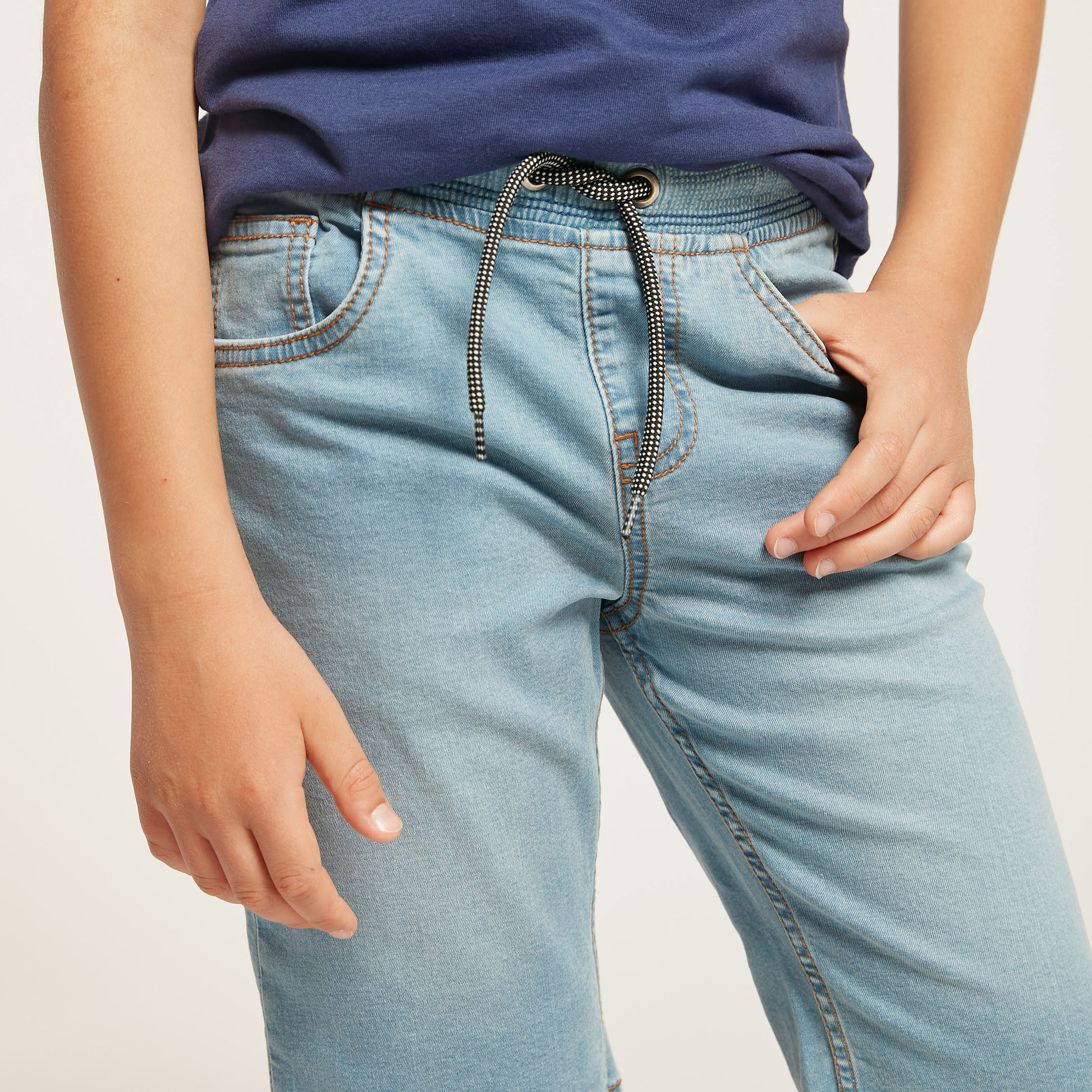 Juniors Regular Fit Denim Shorts-boys-clothing-bottoms-shorts-image-3
