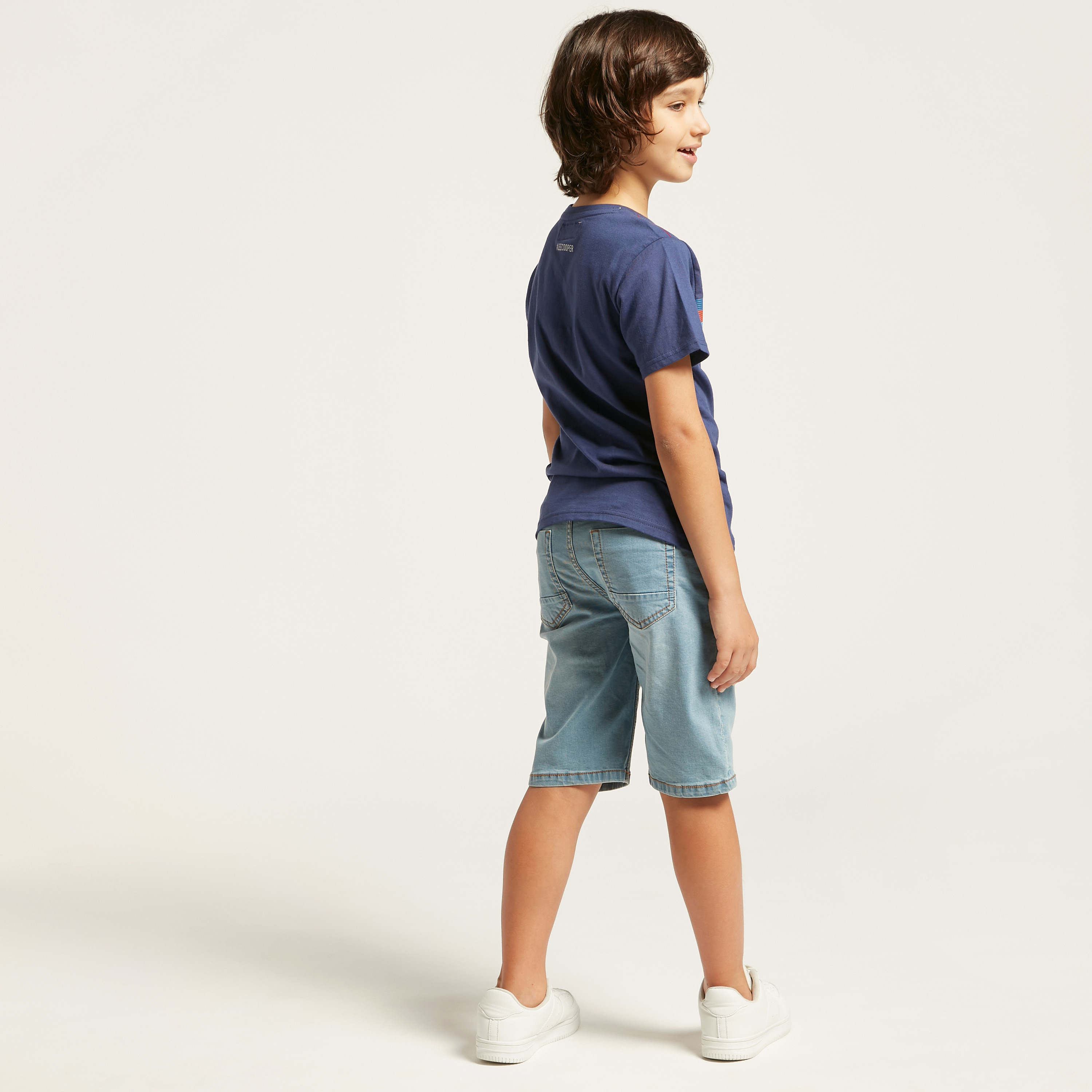 Juniors Regular Fit Denim Shorts-boys-clothing-bottoms-shorts-image-4