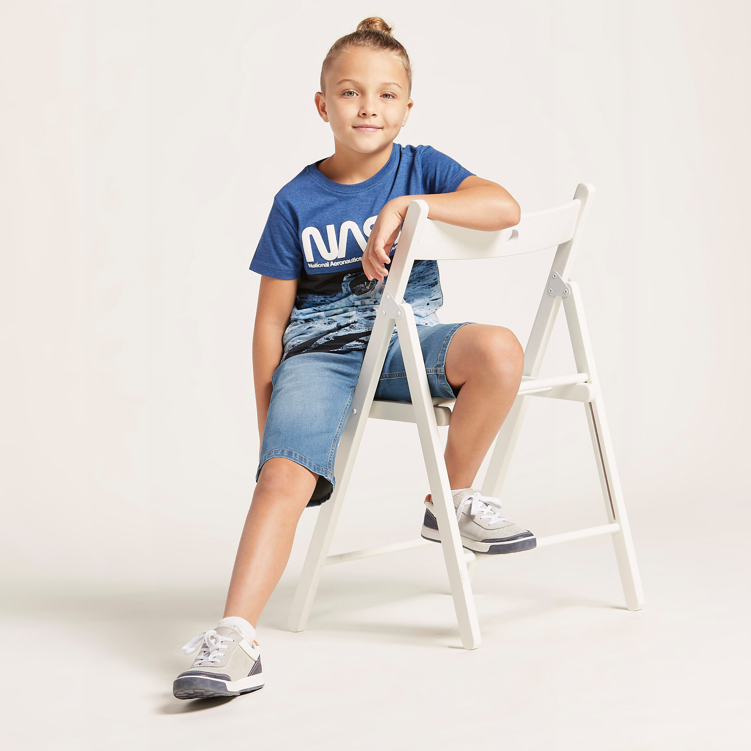 Juniors Regular Fit Denim Shorts-boys-clothing-bottoms-shorts-image-1