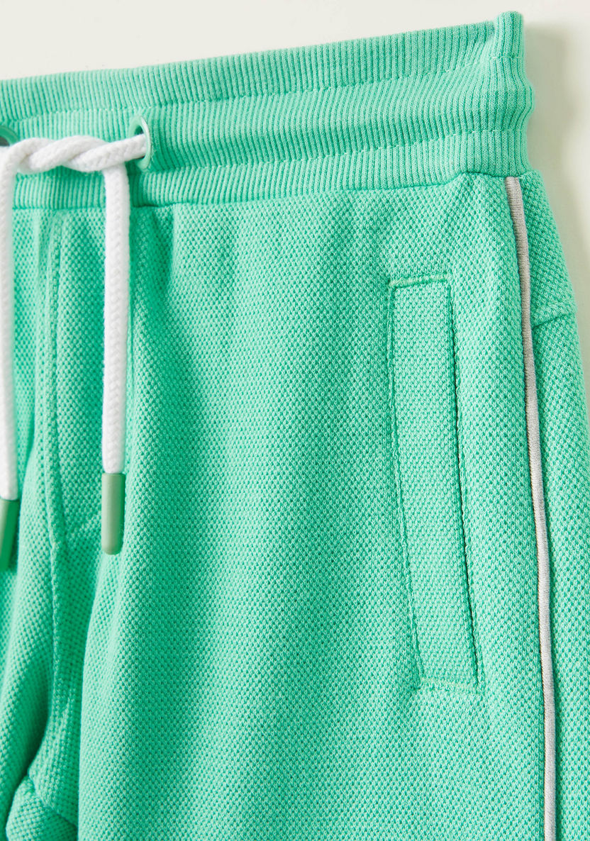Juniors Solid Shorts with Elasticised Drawstring and Pockets-Shorts-image-1