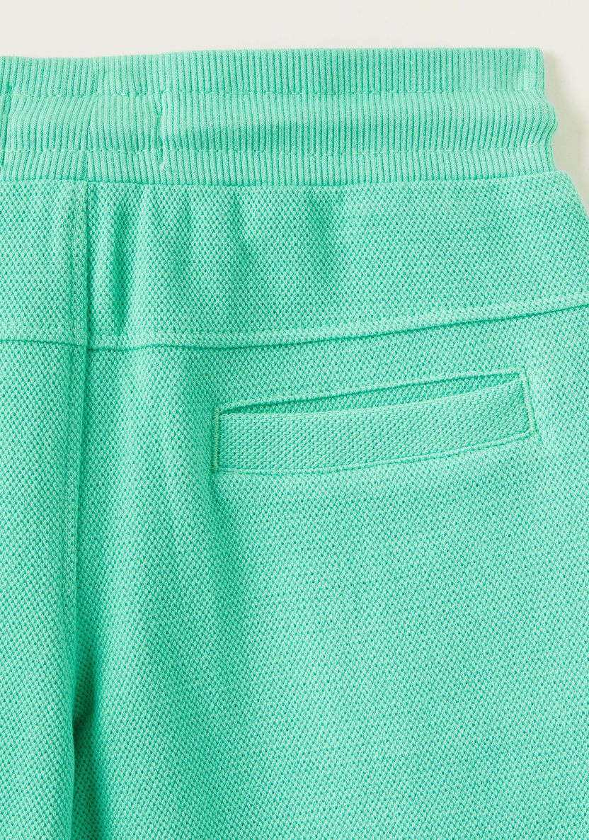 Juniors Solid Shorts with Elasticised Drawstring and Pockets-Shorts-image-2