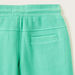 Juniors Solid Shorts with Elasticised Drawstring and Pockets-Shorts-thumbnail-2