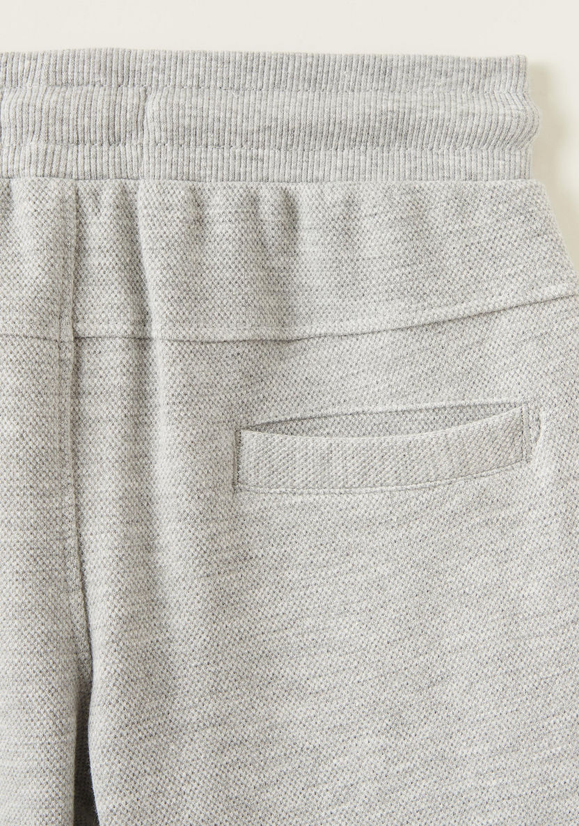 Juniors Solid Shorts with Elasticised Drawstring and Pockets-Shorts-image-2