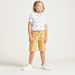 Juniors Solid Shorts with Pocket Detail and Drawstring Closure-Shorts-thumbnail-1