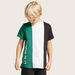 Juniors Colourblock T-shirt with Round Neck and Short Sleeves-T Shirts-thumbnail-1