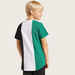 Juniors Colourblock T-shirt with Round Neck and Short Sleeves-T Shirts-thumbnail-3