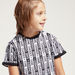 Juniors Graphic Print Round Neck T-shirt with Short Sleeves-T Shirts-thumbnail-2