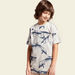 Juniors All Over Print T-shirt with Round Neck and Short Sleeves-T Shirts-thumbnail-1