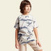 Juniors All Over Print T-shirt with Round Neck and Short Sleeves-T Shirts-thumbnail-2