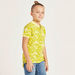 Juniors All-Over Print Polo T-shirt with Short Sleeves-T Shirts-thumbnail-2
