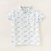 Juniors Printed Shirt with Short Sleeves-Shirts-thumbnail-0