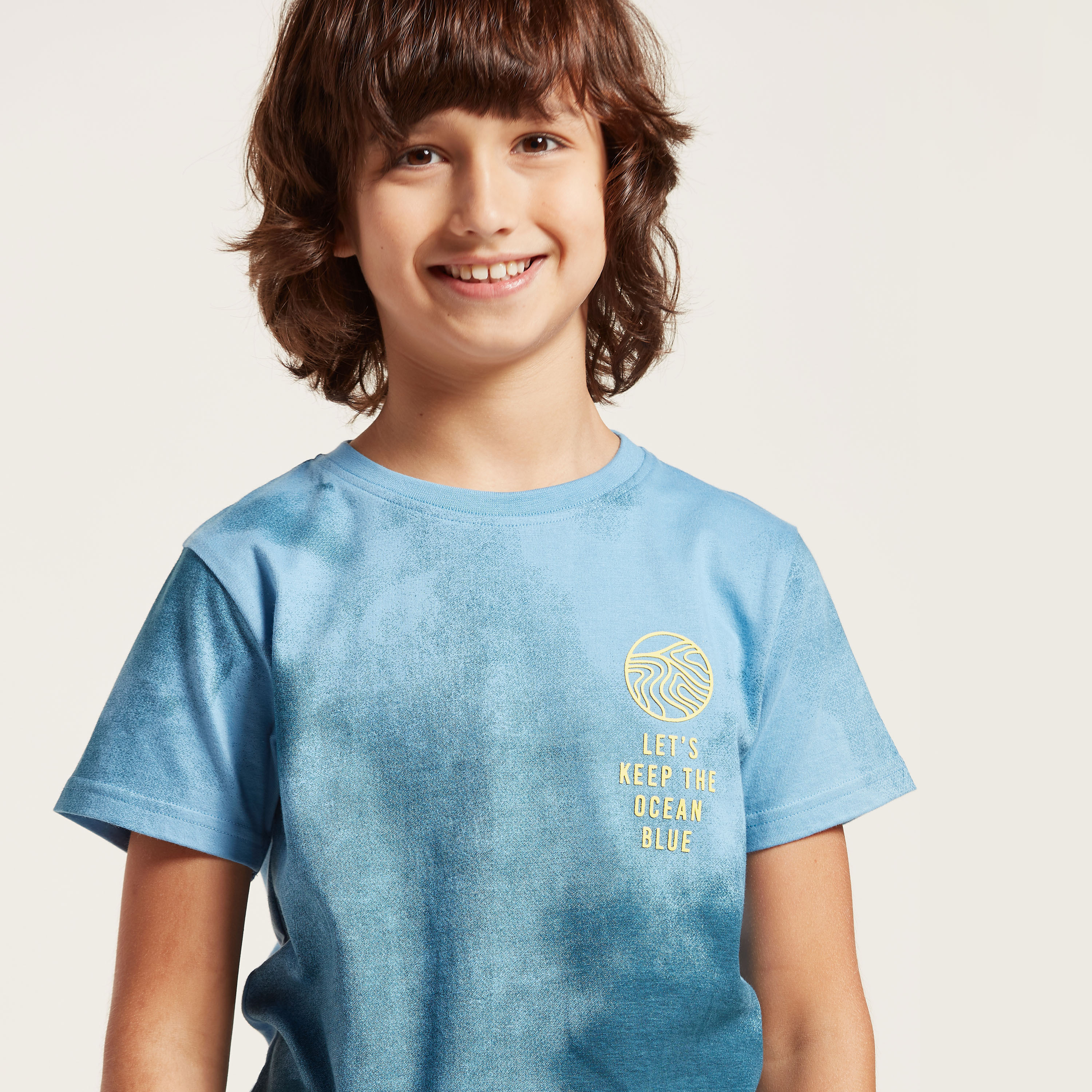 Juniors Printed Round Neck T-shirt and Shorts Set-boys-clothing-setsandcoords-image-2