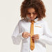 Juniors Solid Shirt with Collar and Long Sleeves-Shirts-thumbnail-3