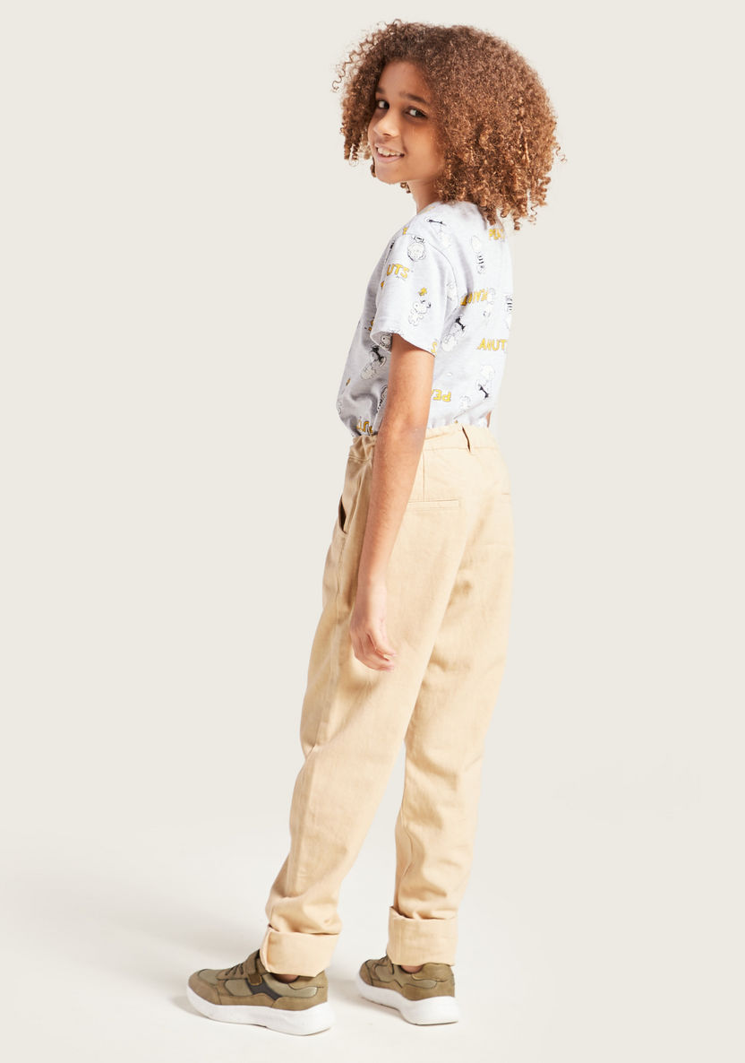 Juniors Solid Full Length Pants with Pockets-Pants-image-2