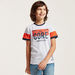 Juniors Round Neck Printed T-shirt with Short Sleeves-T Shirts-thumbnail-0