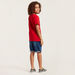 Juniors Printed T-shirt and Denim Shorts Set-Clothes Sets-thumbnail-4