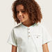 Solid T-shirt with Short Sleeves and Pocket Detail-T Shirts-thumbnail-3