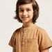 Solid Shirt with Short Sleeves and Patch Pocket-Shirts-thumbnail-2