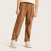 Eligo Solid Pants with Pockets and Elasticated Waistband-Pants-thumbnail-1