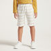 Eligo Striped Knit Shorts with Pockets and Drawstring Closure-Shorts-thumbnail-1