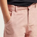 Eligo Solid Shorts with Pocket Detail and Button Closure-Shorts-thumbnail-1