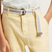 Eligo Solid Shorts with Belt and Zip Closure-Shorts-thumbnail-2