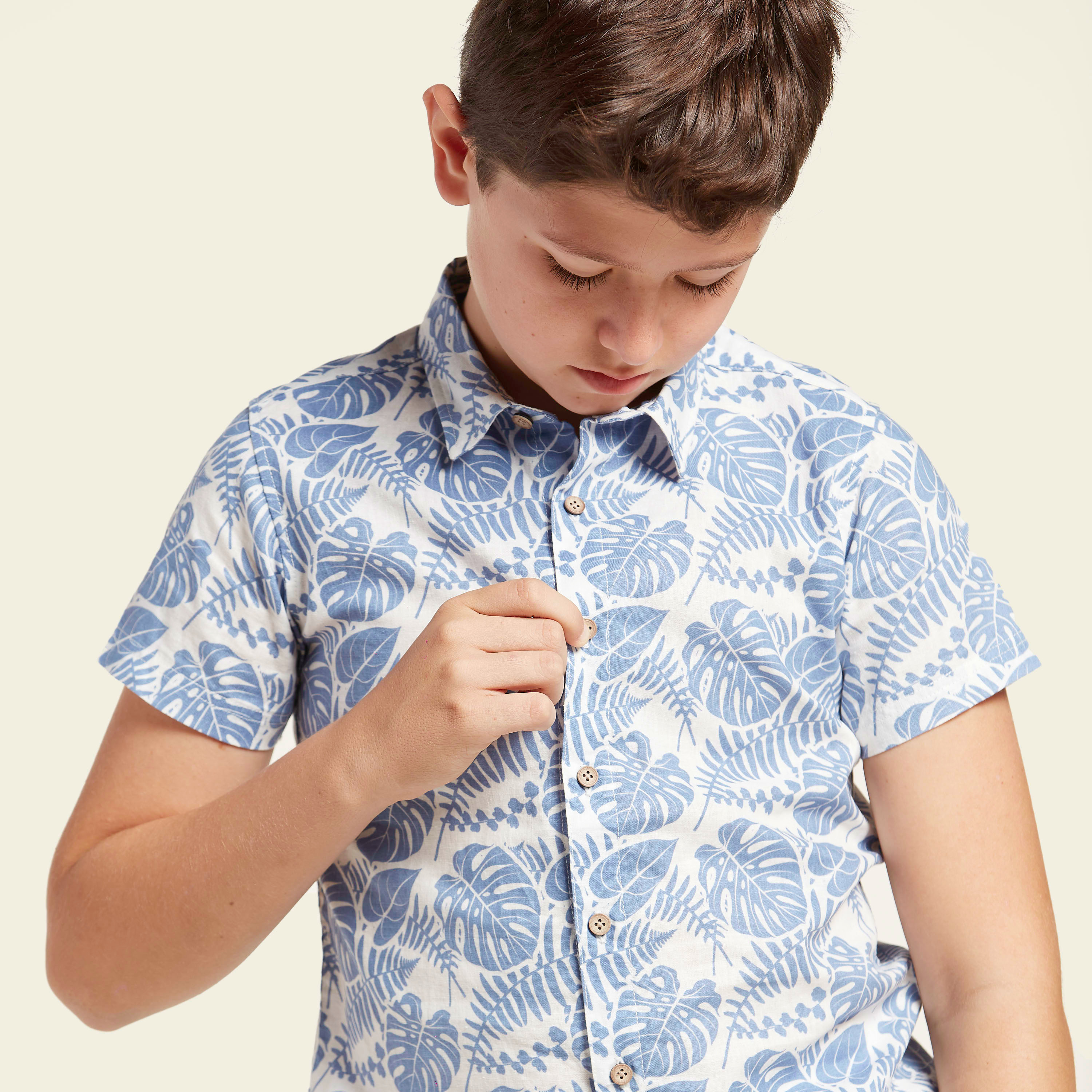 Eligo All-Over Print Shirt with Solid Shorts Set-boys-clothing-setsandcoords-image-2